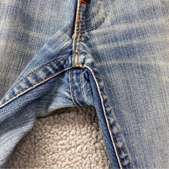 True Religion Jeans Mens Sz 31x33 (34.5x31) Billy Flap Pocket Distressed Ripped - Picture 5 of 16